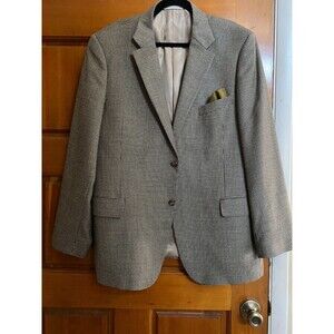 John W. Nordstrom Current 2 Button Gray Wool/Silk Sport Coat SZ 46L/USA